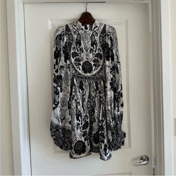 Farm Ri0 Off-White Flower Leopards Mini Dress - Picture 5 of 10